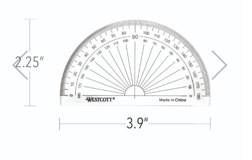 Westcott® 4" Protractor
