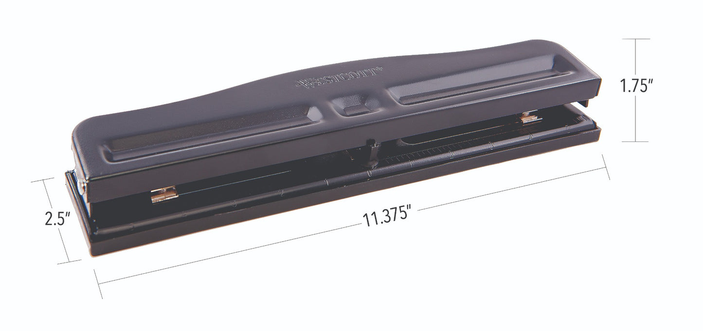 Westcott® Adjustable Light Duty 3 Hole Punch