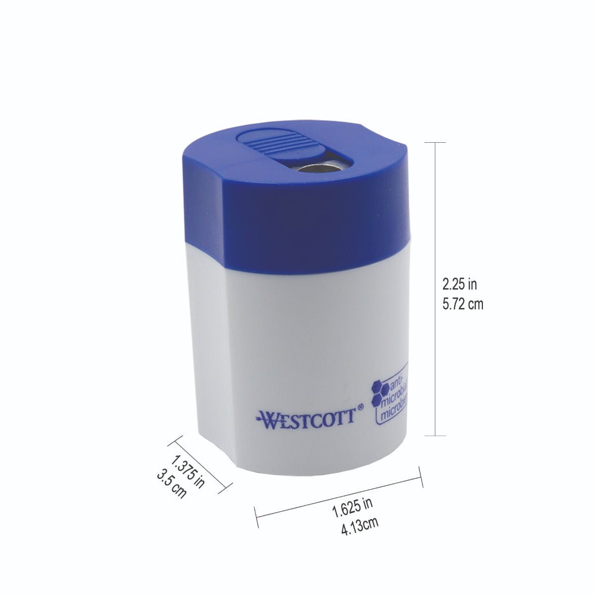 Westcott® KleenEarth® Antimicrobial Student Single-Hole Pencil Sharpener (02434)