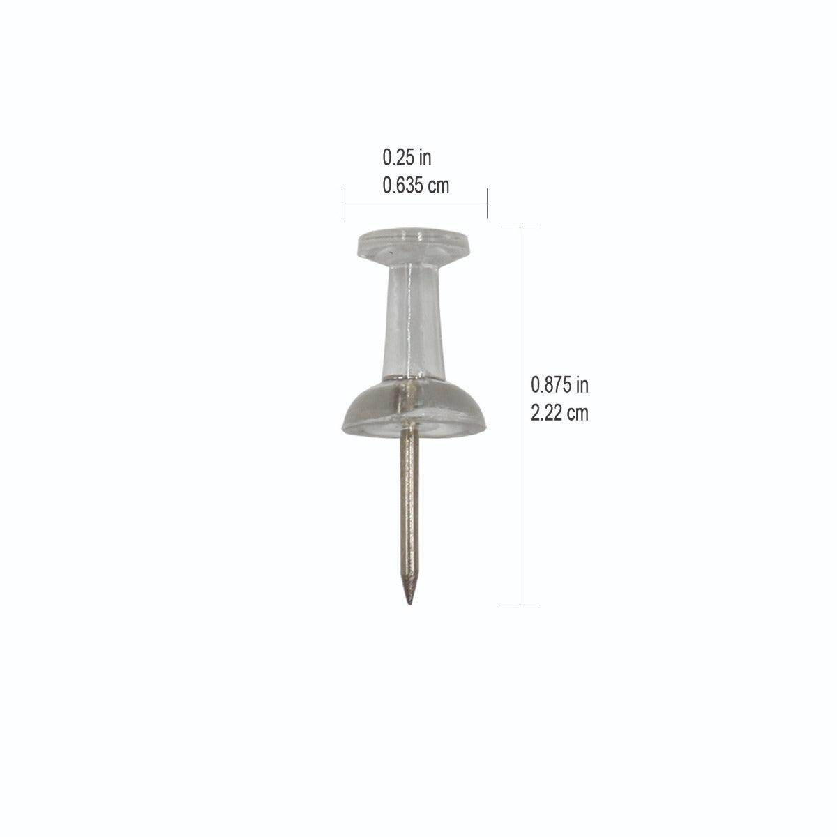 Westcott® Push Pins - Clear (03564)