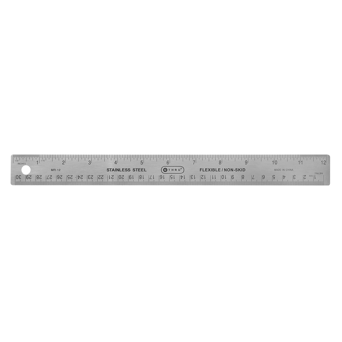 Westcott® 30cm/12" Stainless Steel Cork Back Ruler