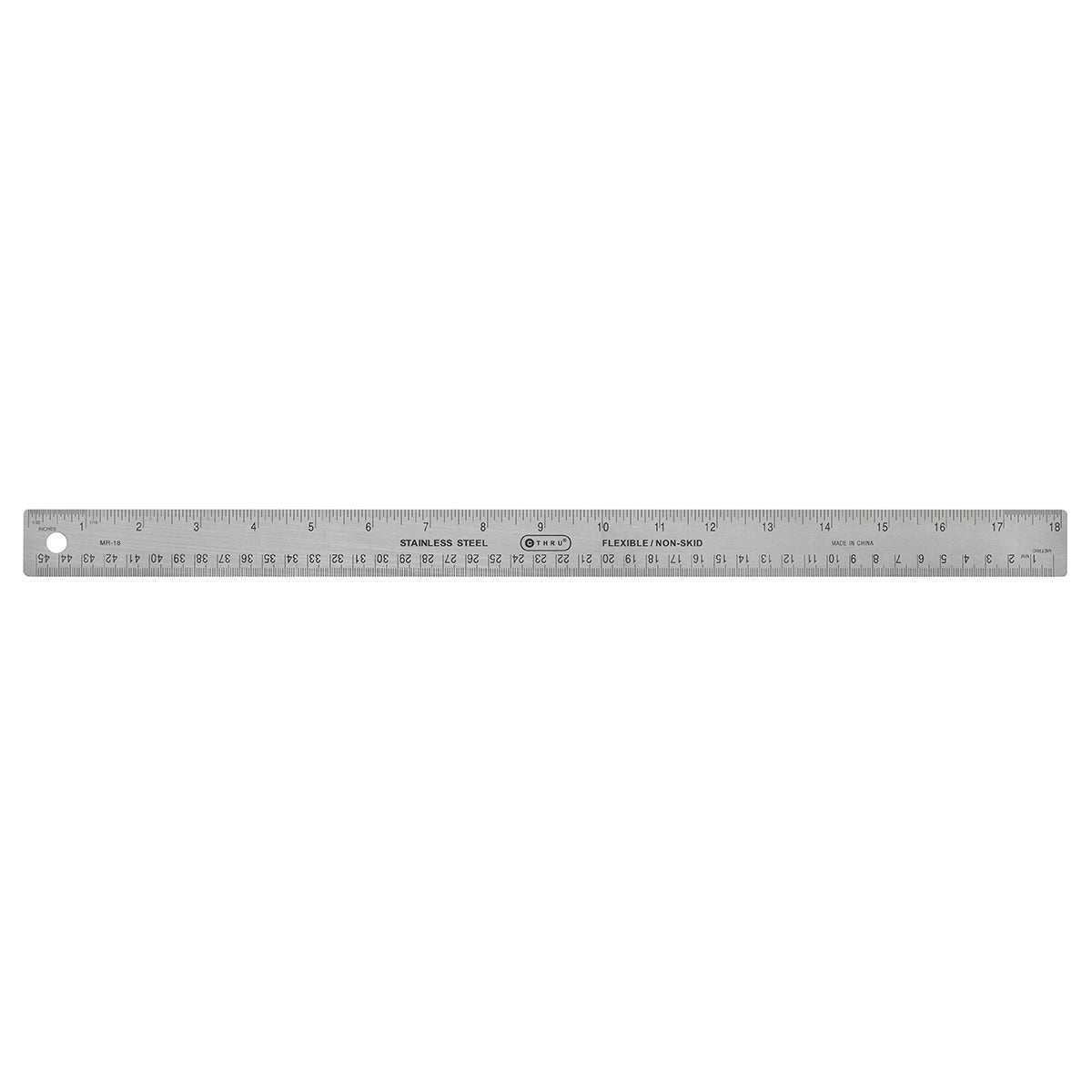 Westcott® 45cm/18" Stainless Steel Cork Back Ruler