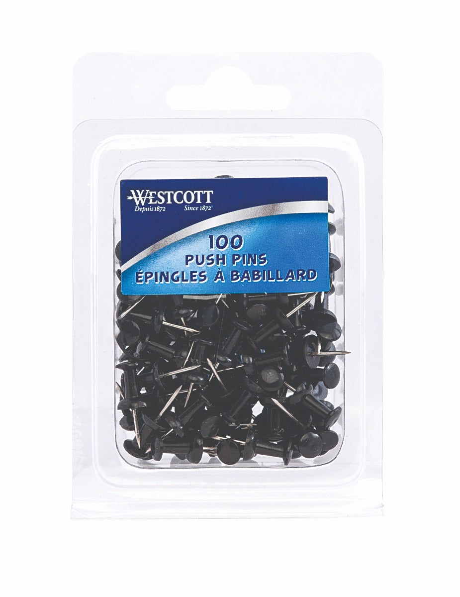 Westcott® Push Pins - Black