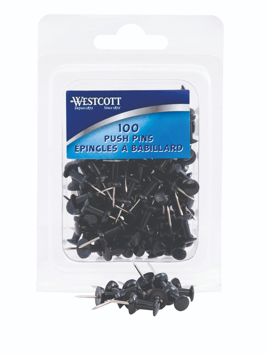 Westcott® Push Pins - Black