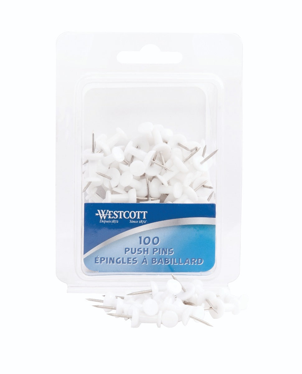 Westcott® Push pins - White