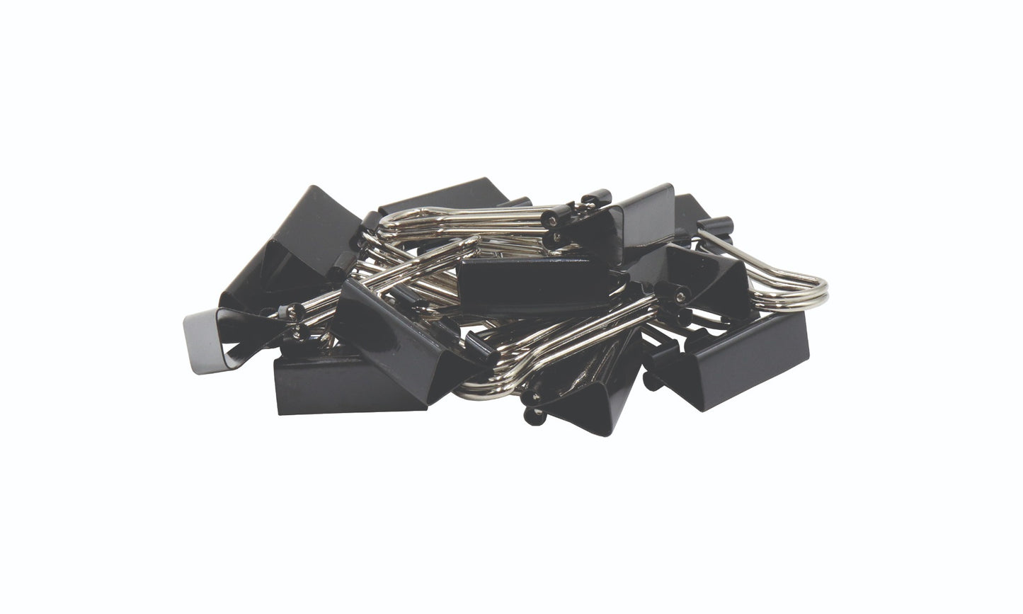 Westcott® 3/4" (19 mm) Black Fold Back Clips, 12/box