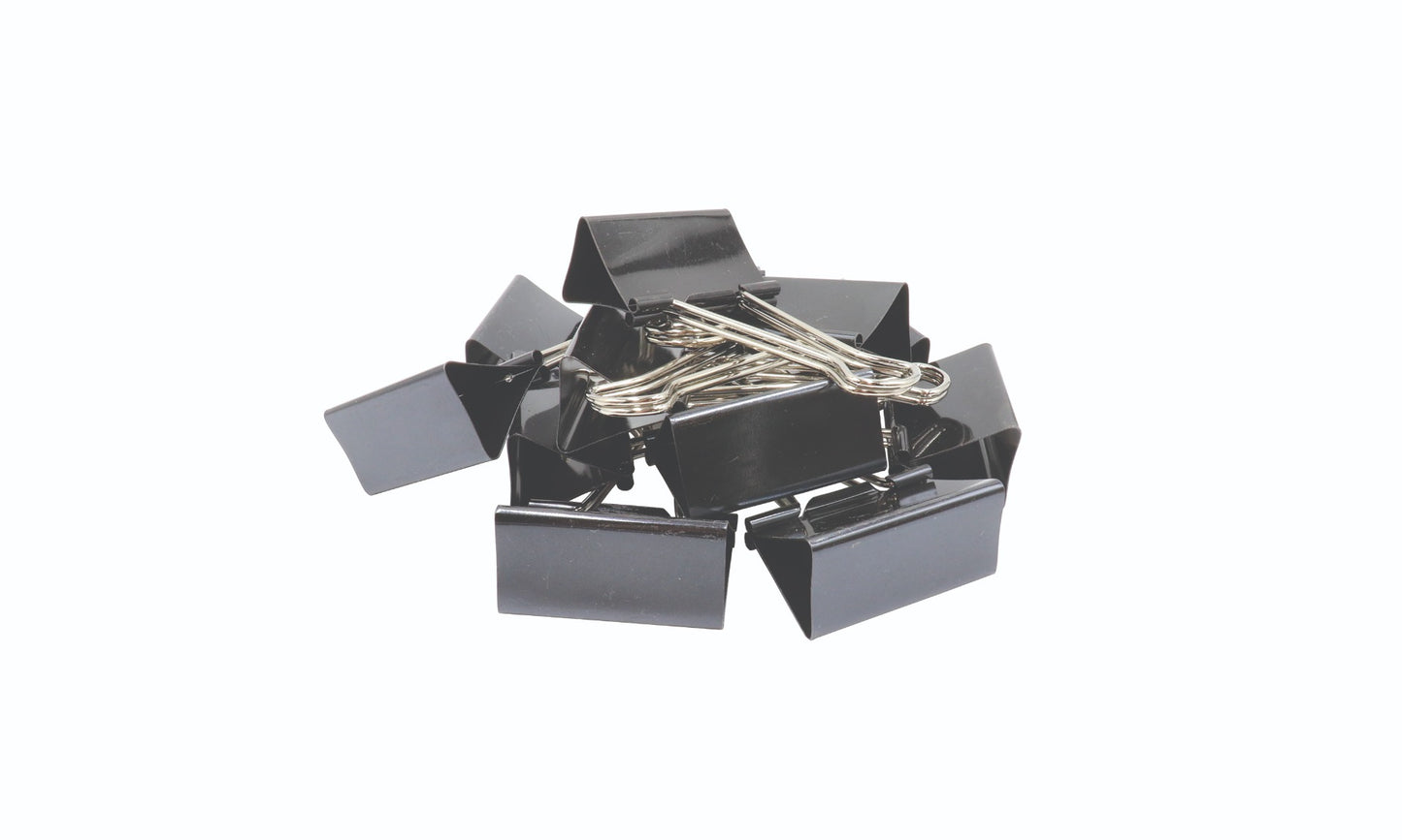 Westcott® 2" (51 mm) Black Fold Back Clips, 12/box