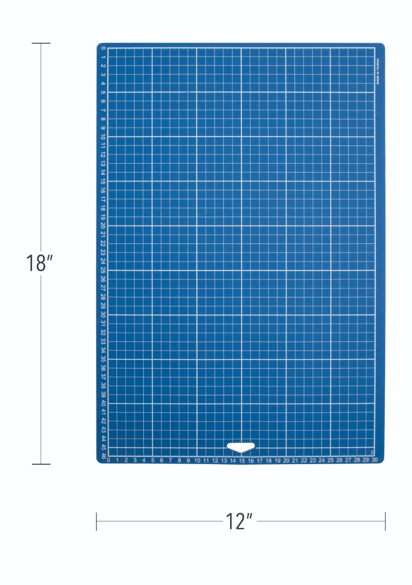 Westcott® 12"x18" Double-Sided Blue Cutting Mat