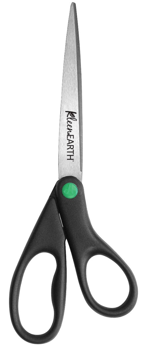 Westcott® KleenEarth® 9" Straight Black Hard Handle Scissors
