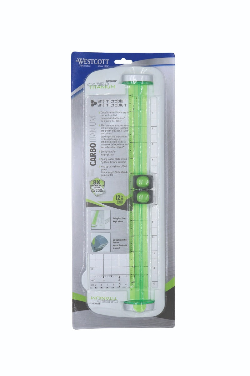 Westcott® CarboTitanium® Antimicrobial Personal Paper Trimmer