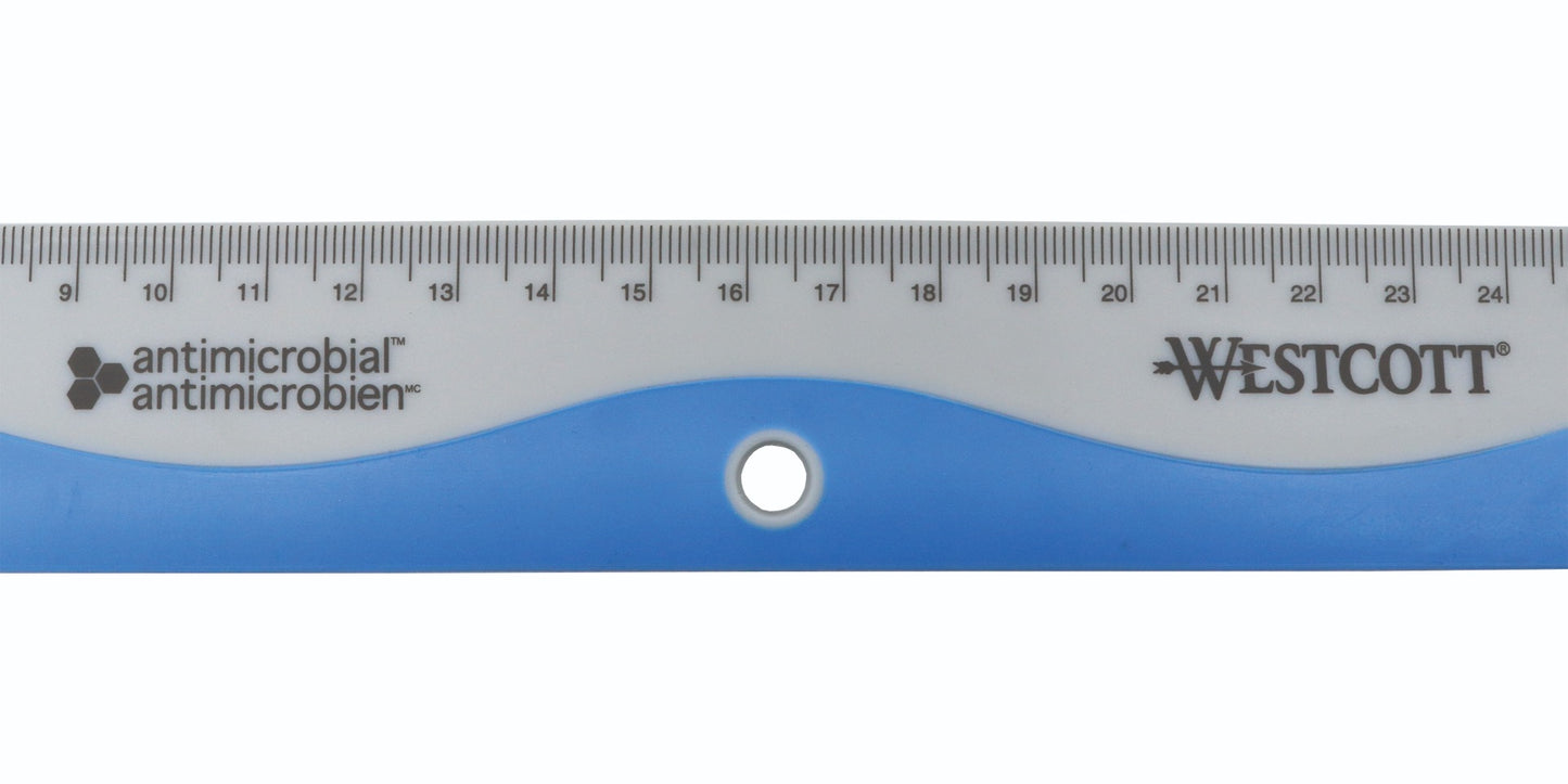 Westcott® Antimicrobial 30cm Wave Ruler