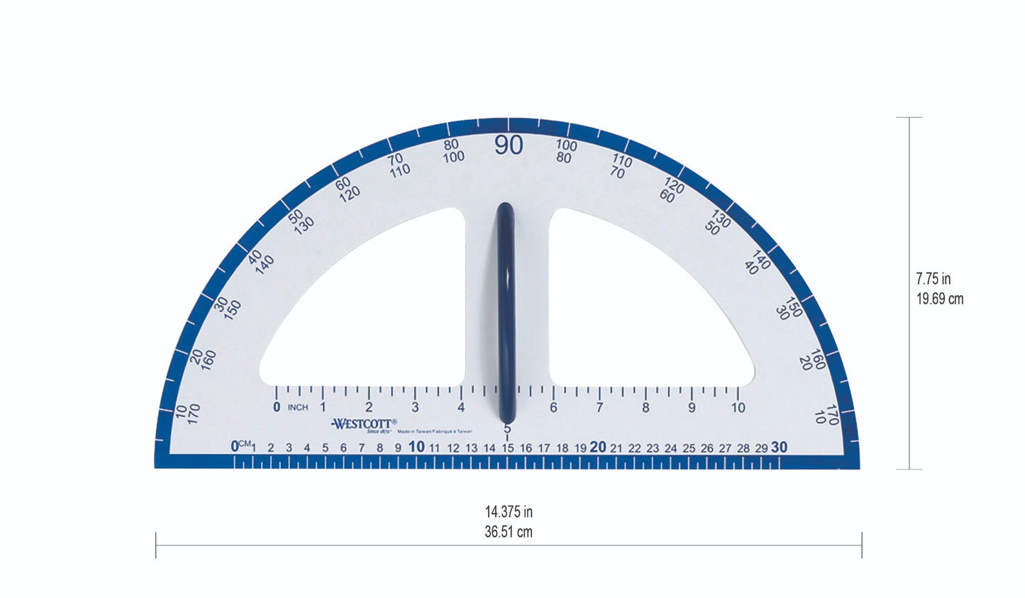 Westcott® Teacher™s Magnetic Protractor