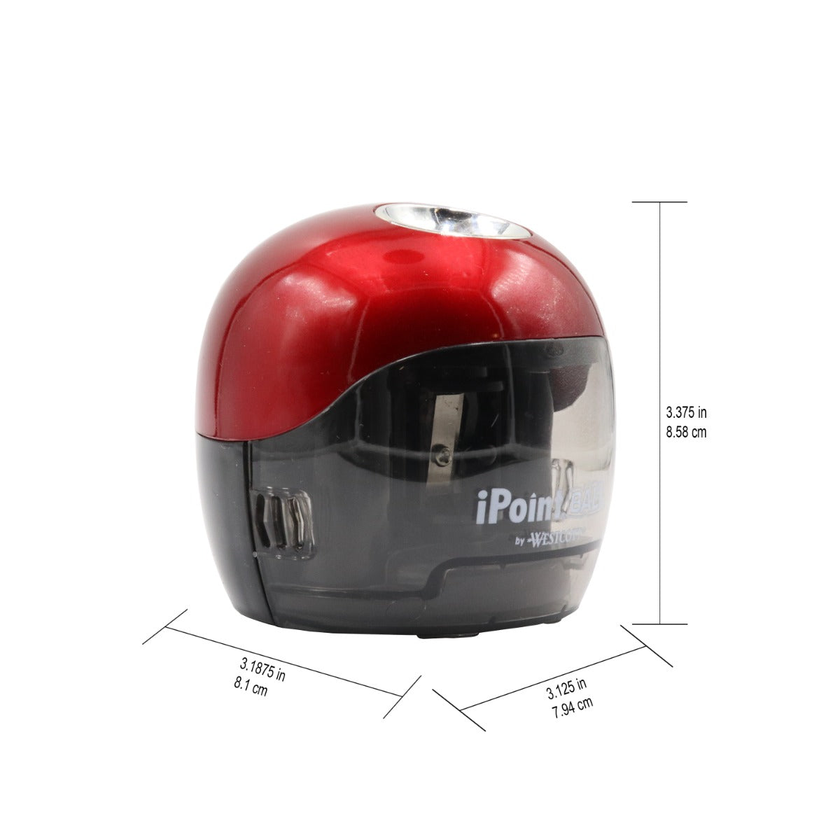 Westcott® iPoint® Ball Pencil Sharpener - Red