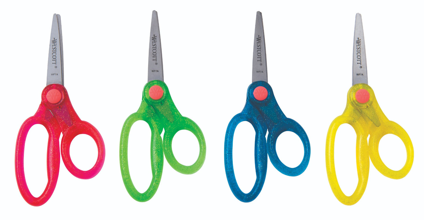 Westcott® 5" Translucent Glitter Scissors - Pointed
