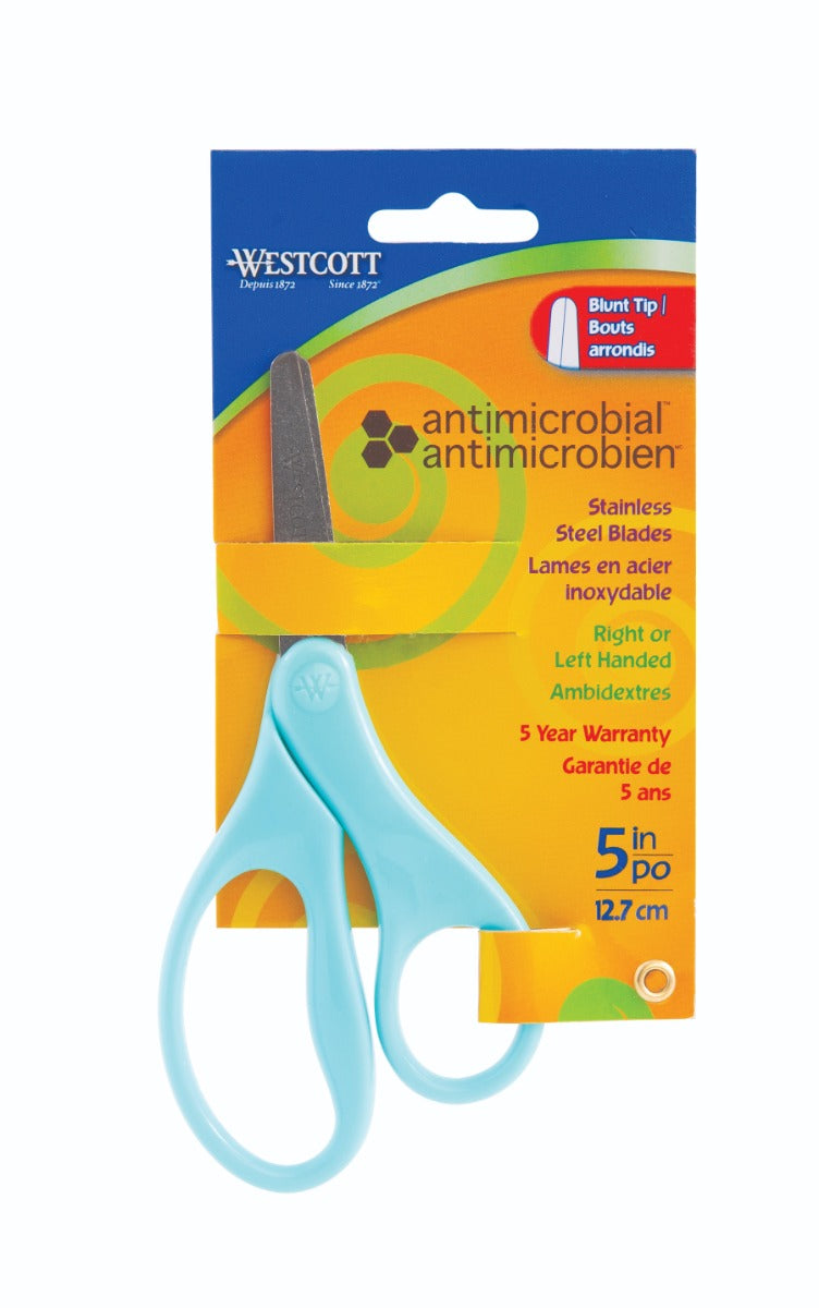 Westcott® 5" Antimicrobial Blunt Hard Handle Kids Scissors