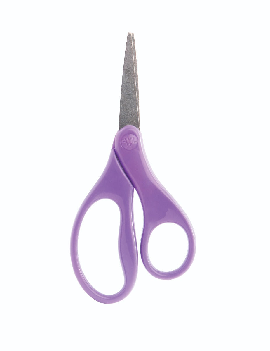 Westcott® 5" Antimicrobial Pointed Hard Handle Kids Scissors