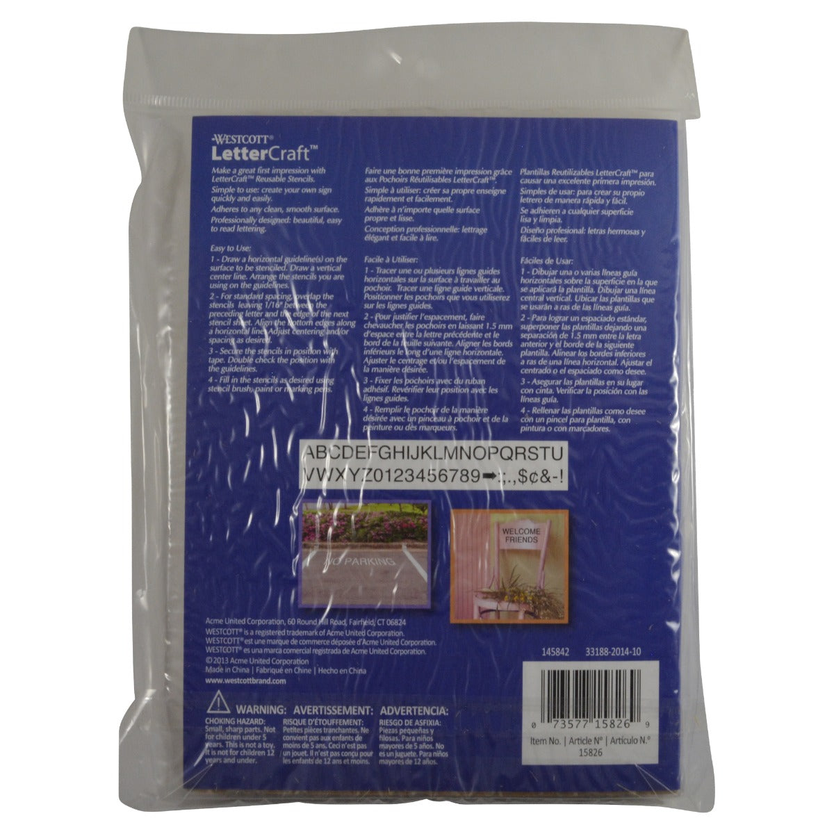 Westcott® 6" Oil Board Paper Stencil Kit