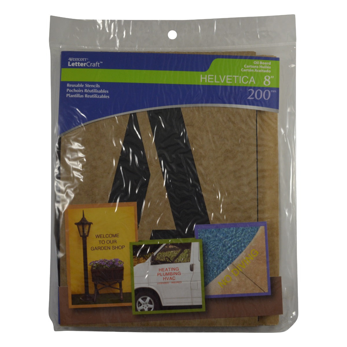 Westcott® 8" Oil Board Paper Stencil Kit