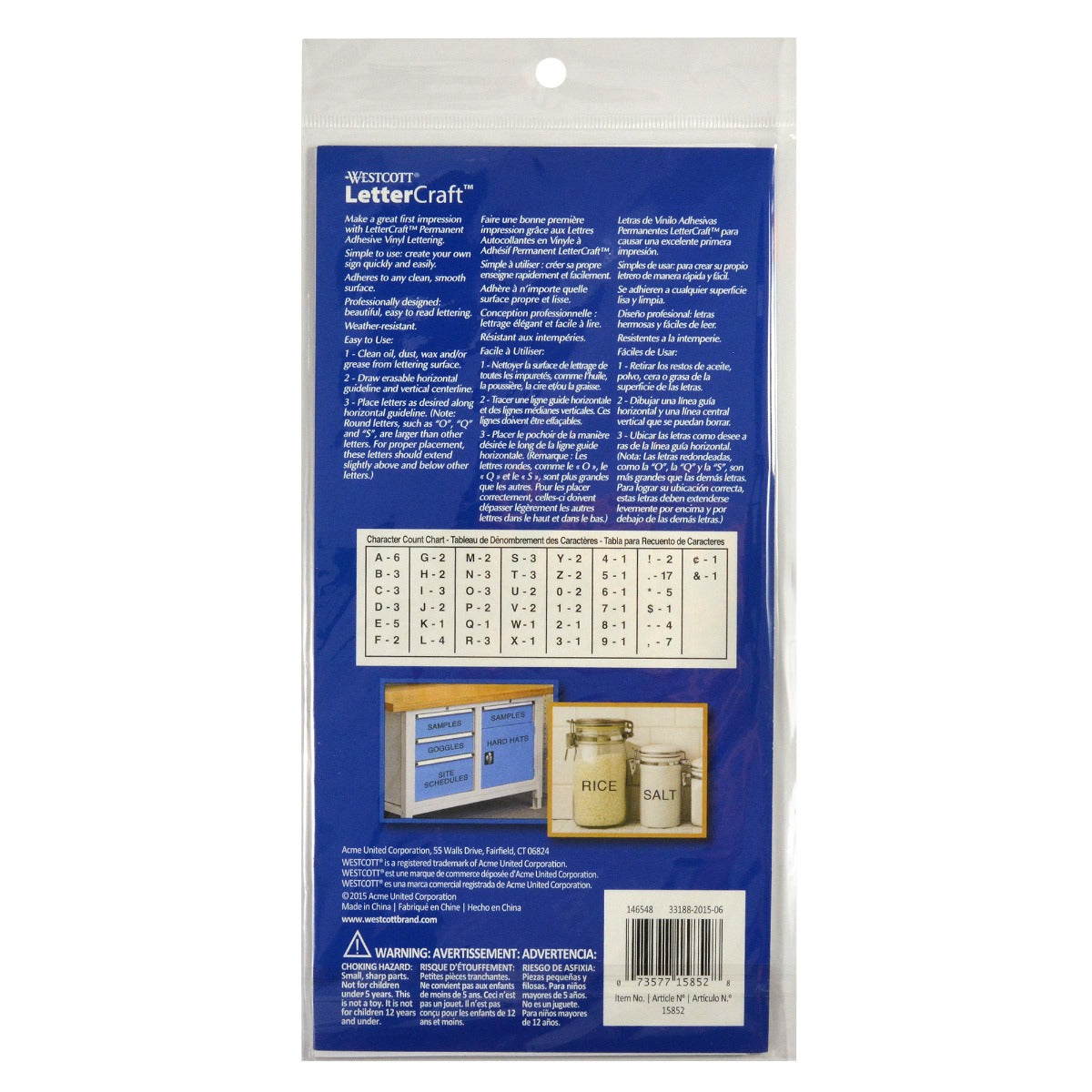 Westcott® 2" Helvetica Letters, Black