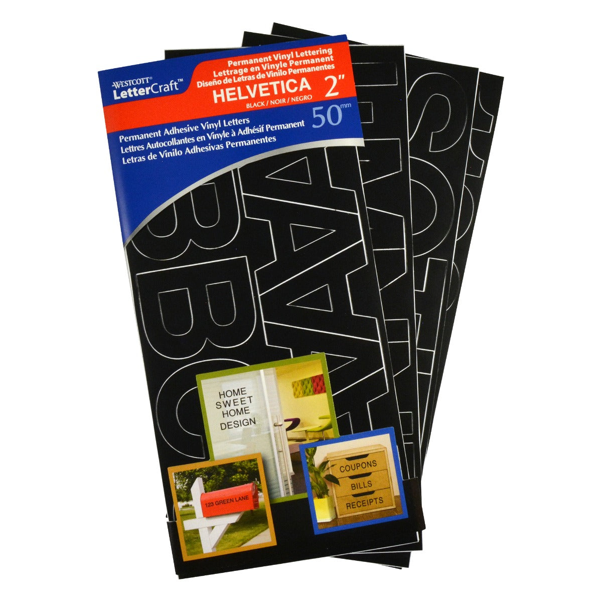 Westcott® 2" Helvetica Letters, Black