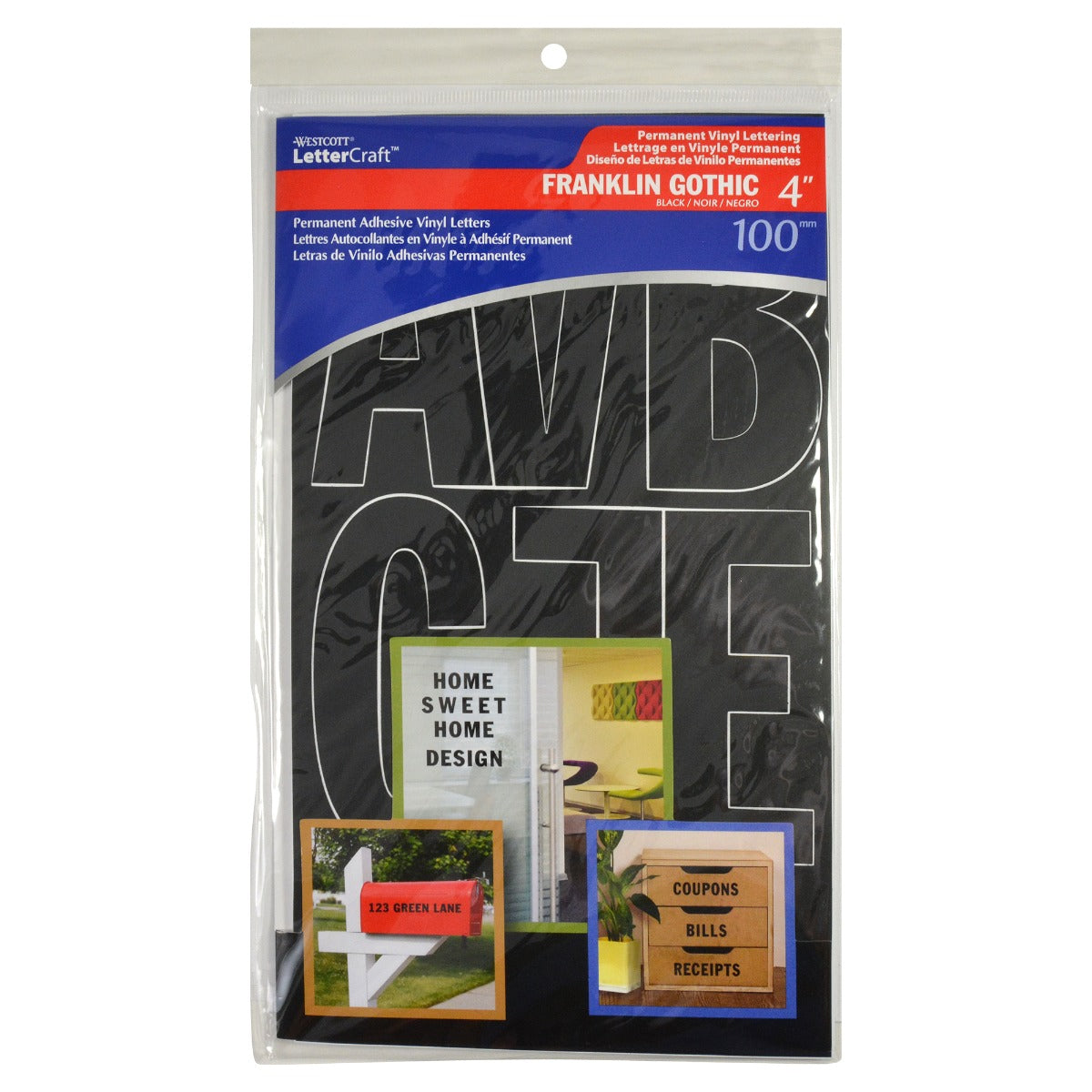 Westcott® 4" Franklin Letters, Black