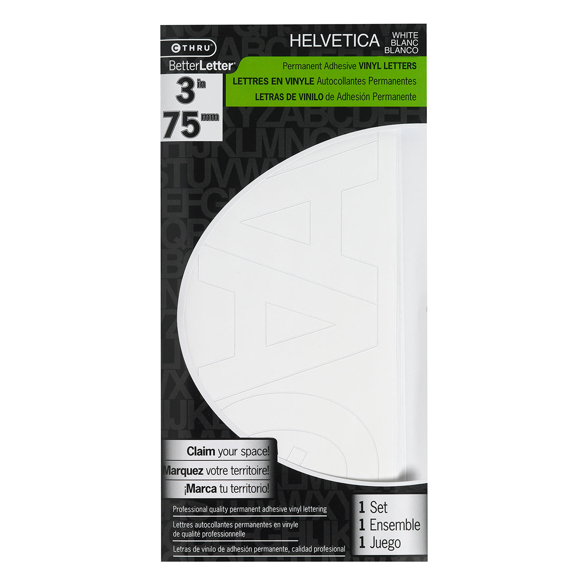 Westcott® 3" Helvetica Letters, White