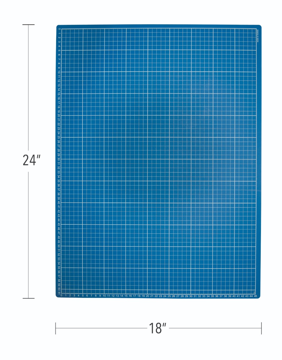 Westcott® 18"x24" Double Sided Blue Cutting Mat