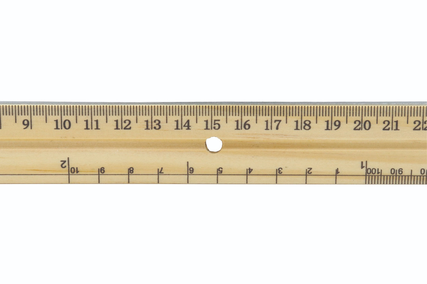 Westcott® 30cm Wooden School Ruler - Metal Edge
