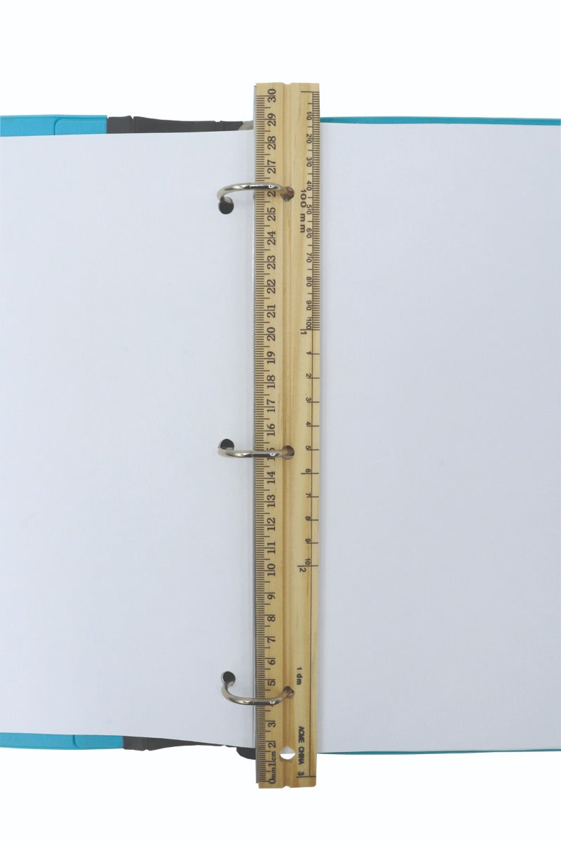 Westcott® 30cm Wooden School Ruler - Metal Edge