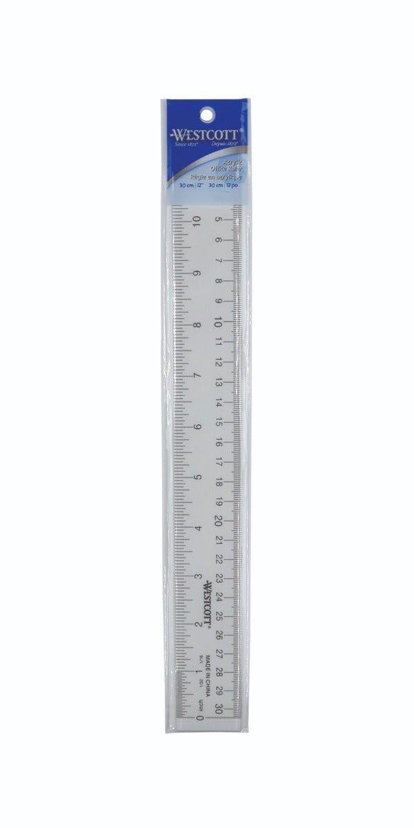 Westcott® 30cm/12" Acrylic Ruler