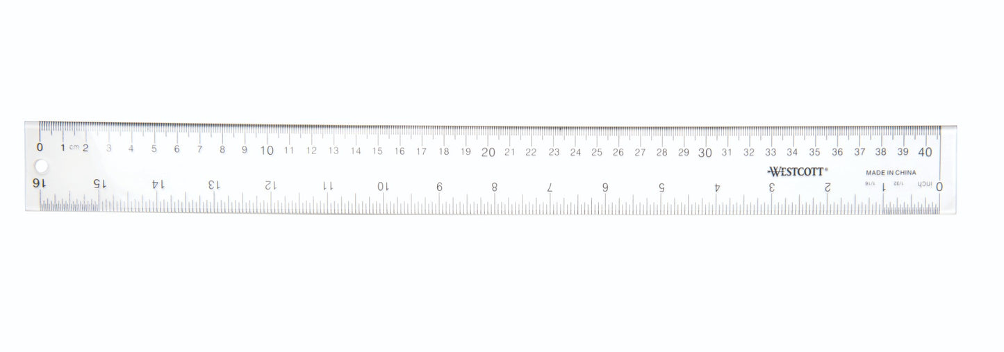Westcott® 40cm/16" Acrylic Ruler