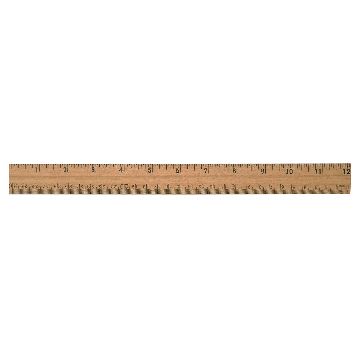 Westcott® 30cm/12" Wooden School Ruler - Plain Edge