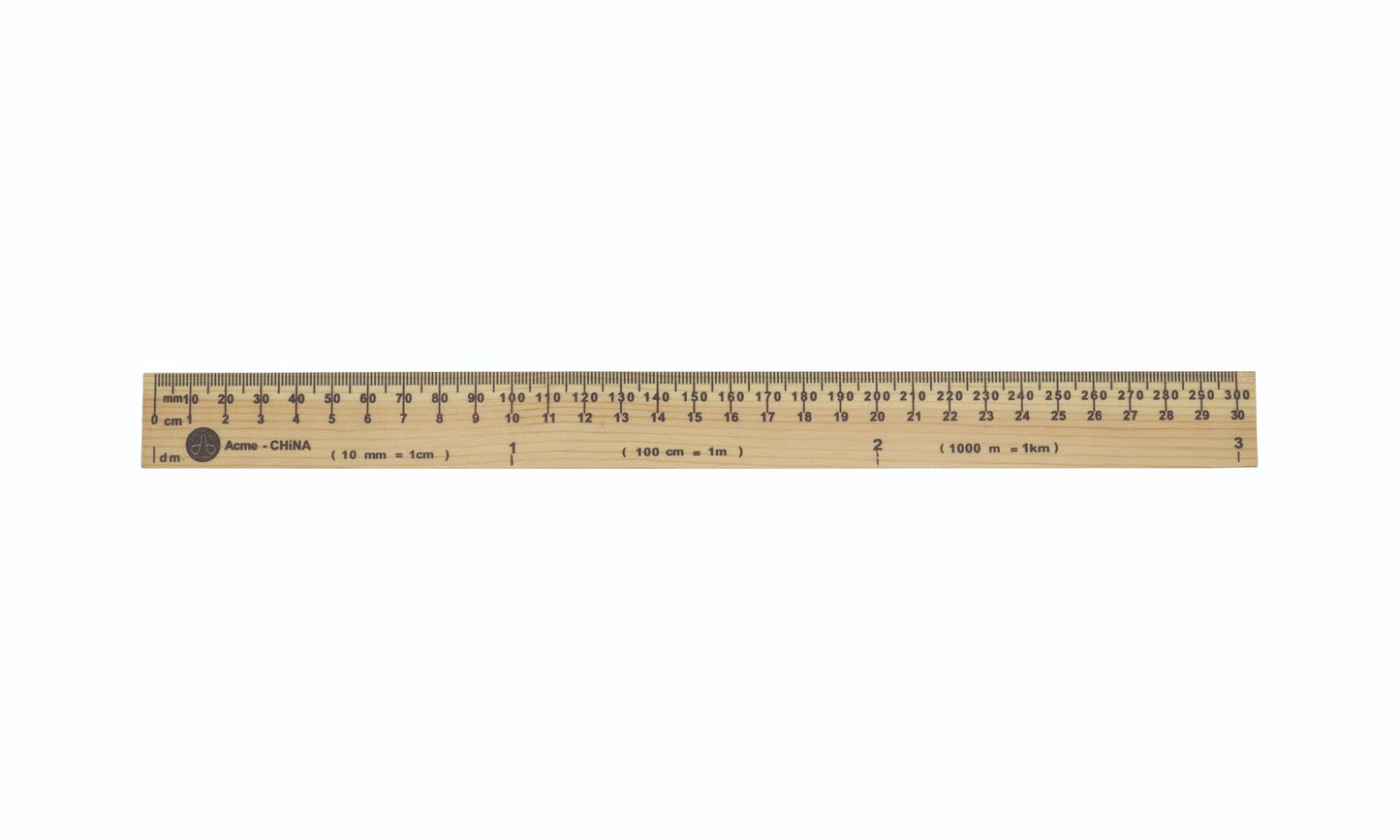 Westcott® 30cm Wooden Plain Edge Ruler - Metric Only