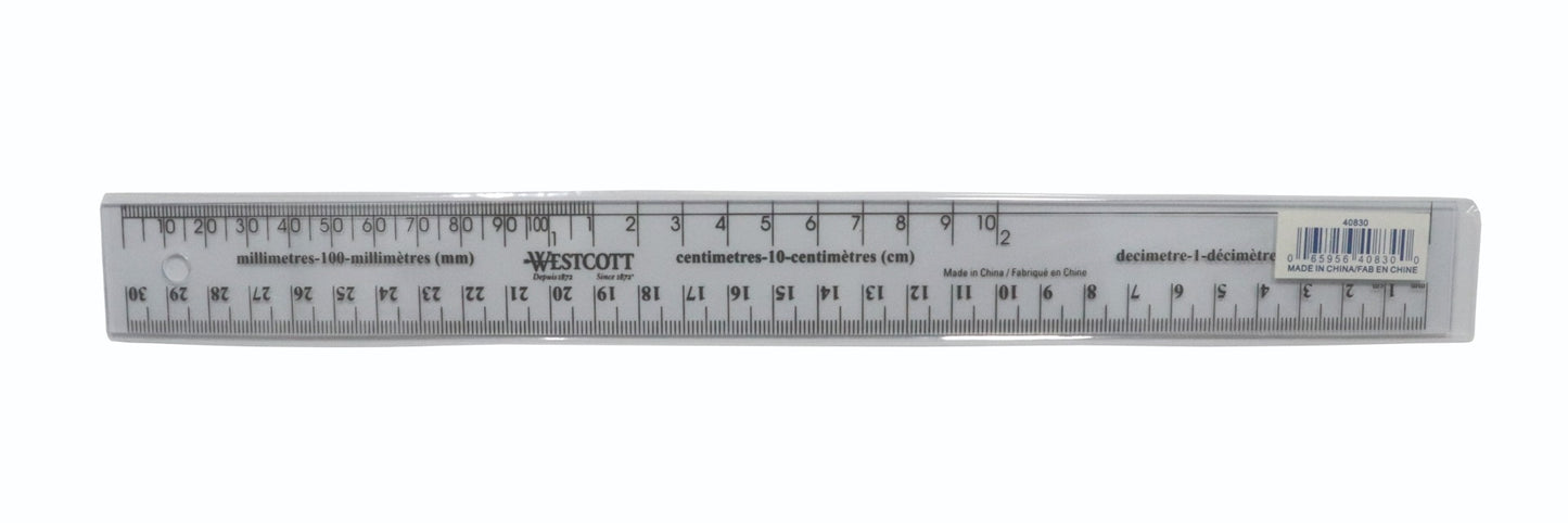 Westcott® 30cm Flexible Vinyl Ruler