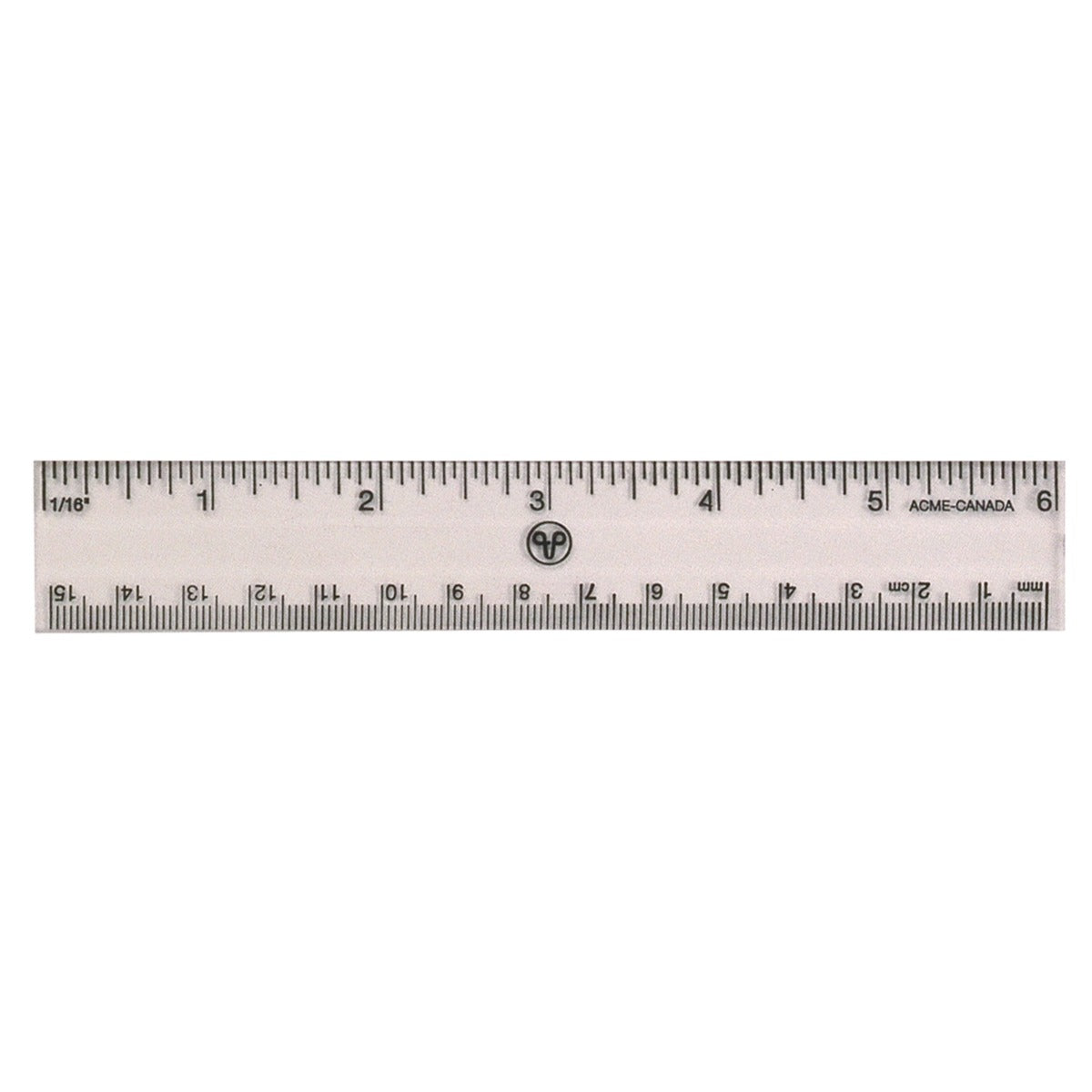 Westcott® 15cm/6" Transparent Plastic Ruler