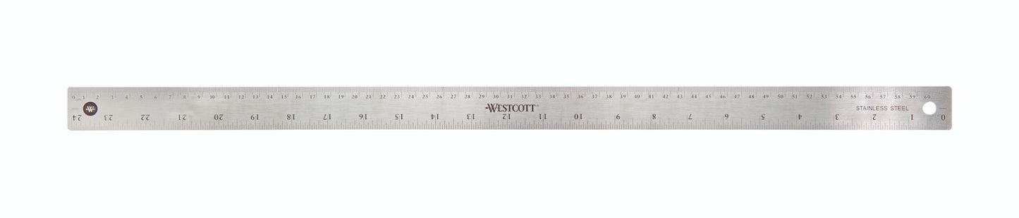 Westcott® 60cm/24" Stainless Steel Ruler