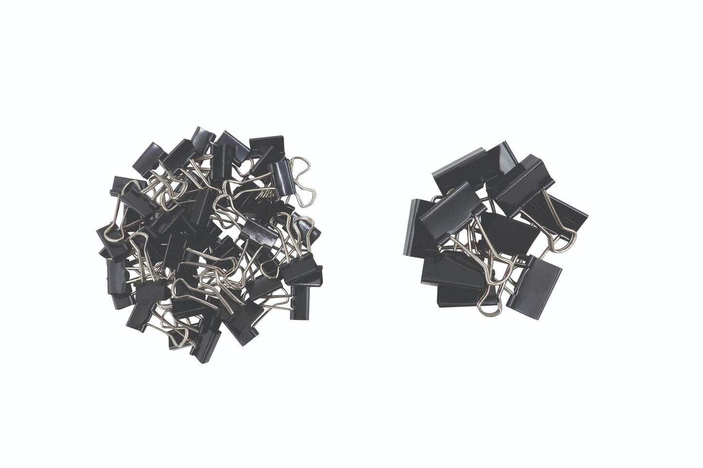 Westcott® Black Fold Back Clips Assorted Sizes, 60/tub