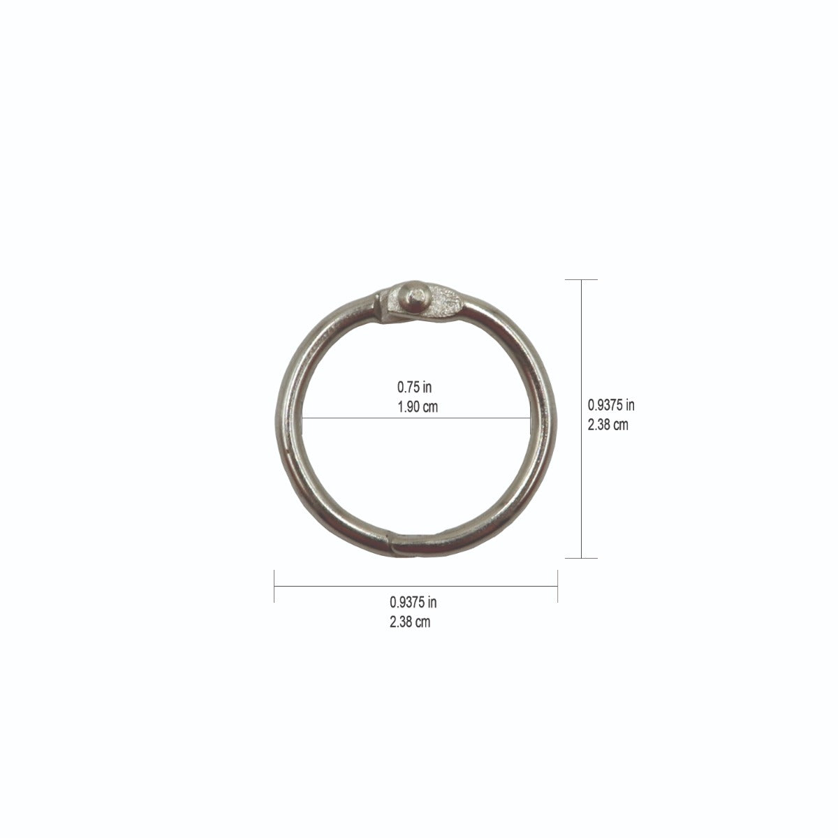 Westcott® Loose Leaf Rings (3/4" dia.) - 100/box