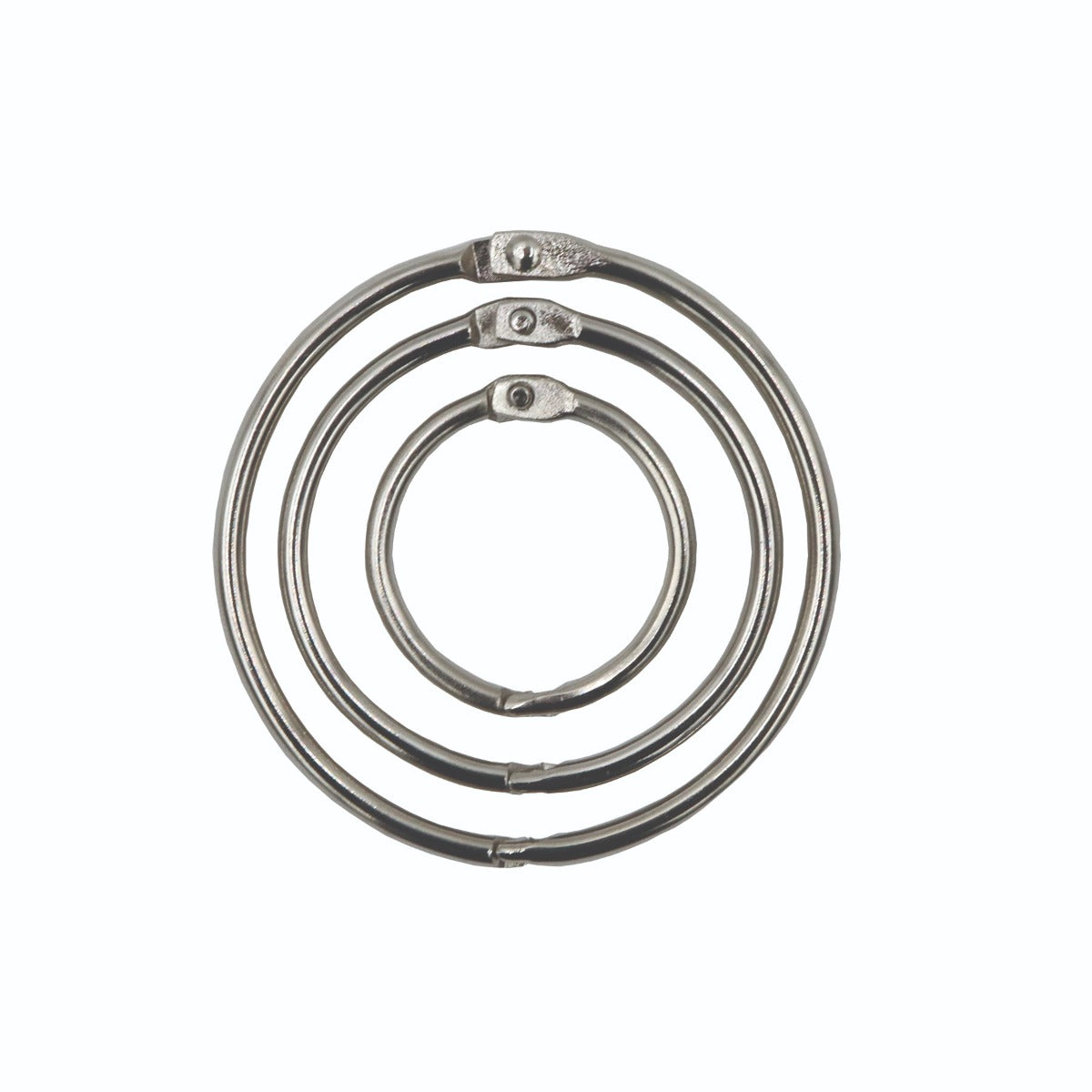 Westcott® Loose Leaf Rings Assorted Sizes, 15/pack