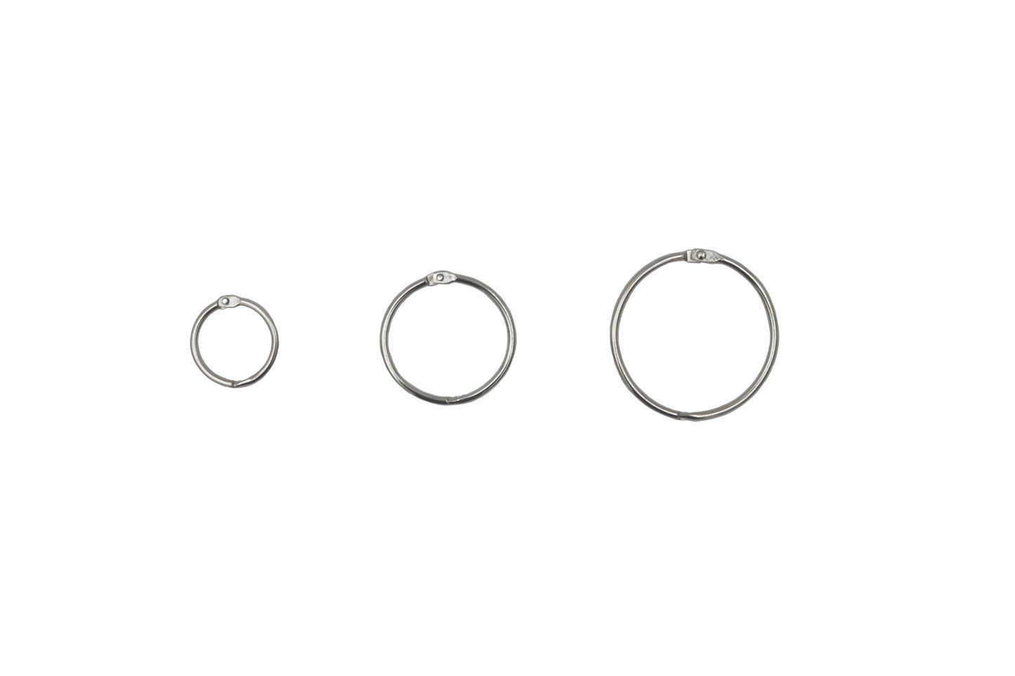 Westcott® Loose Leaf Rings Assorted Sizes, 15/pack
