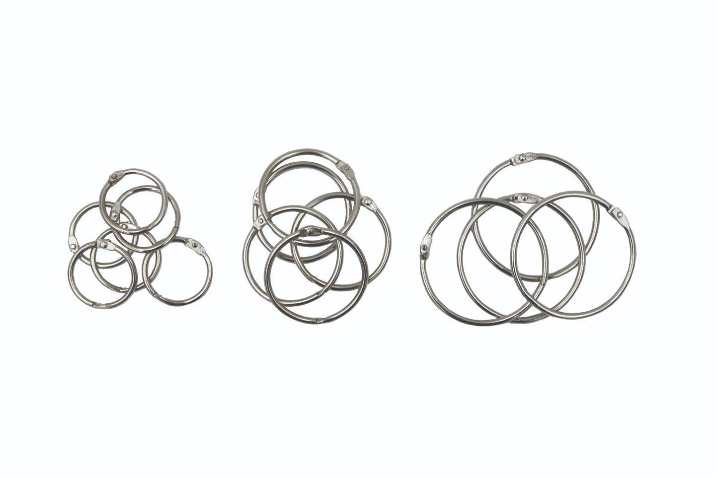 Westcott® Loose Leaf Rings Assorted Sizes, 15/pack