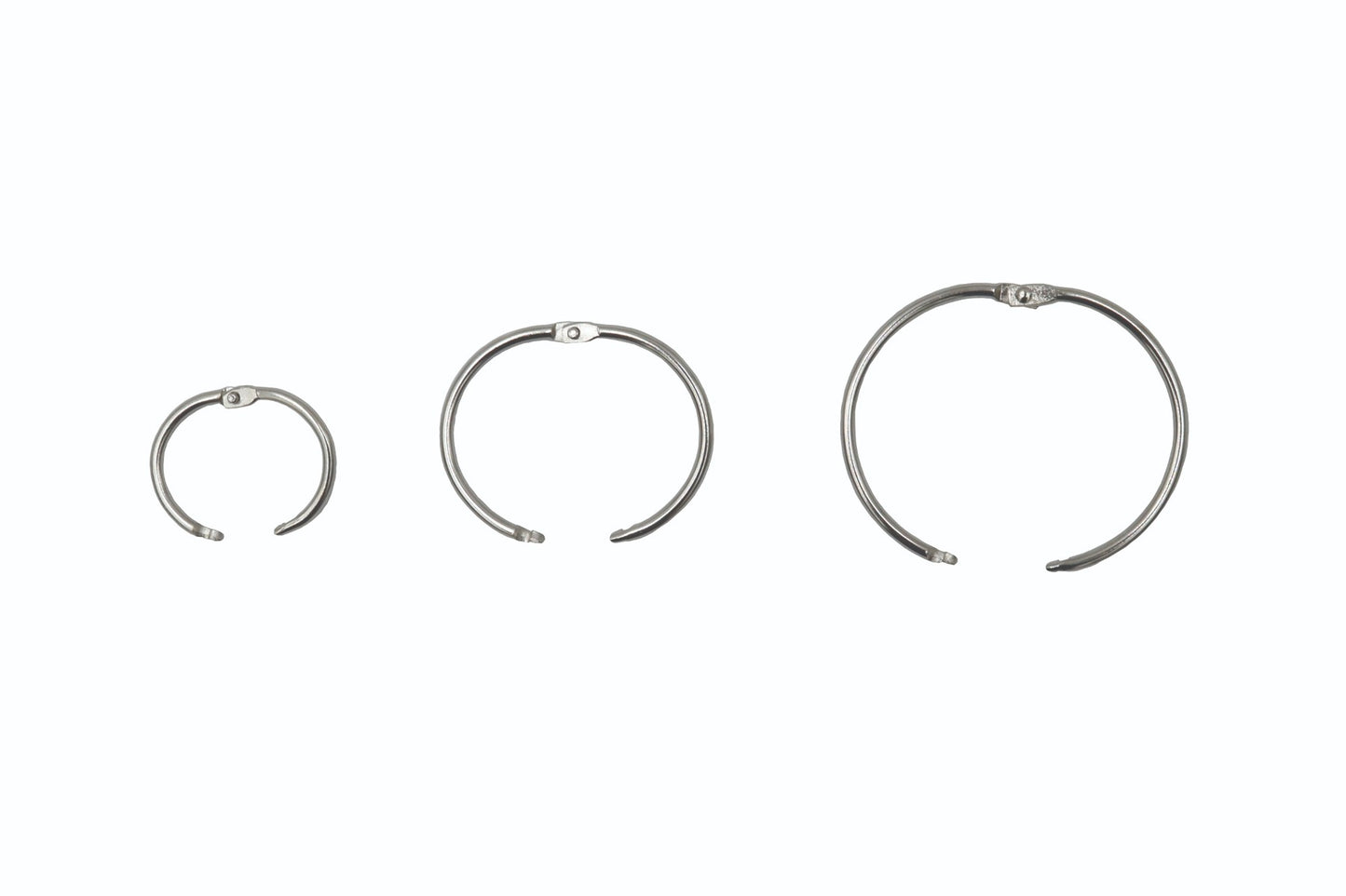 Westcott® Loose Leaf Rings Assorted Sizes, 15/pack