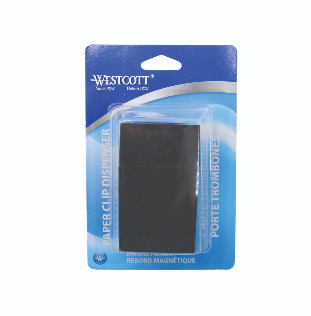 Westcott® Smoke Bottom Paper Clip Dispenser (83014)