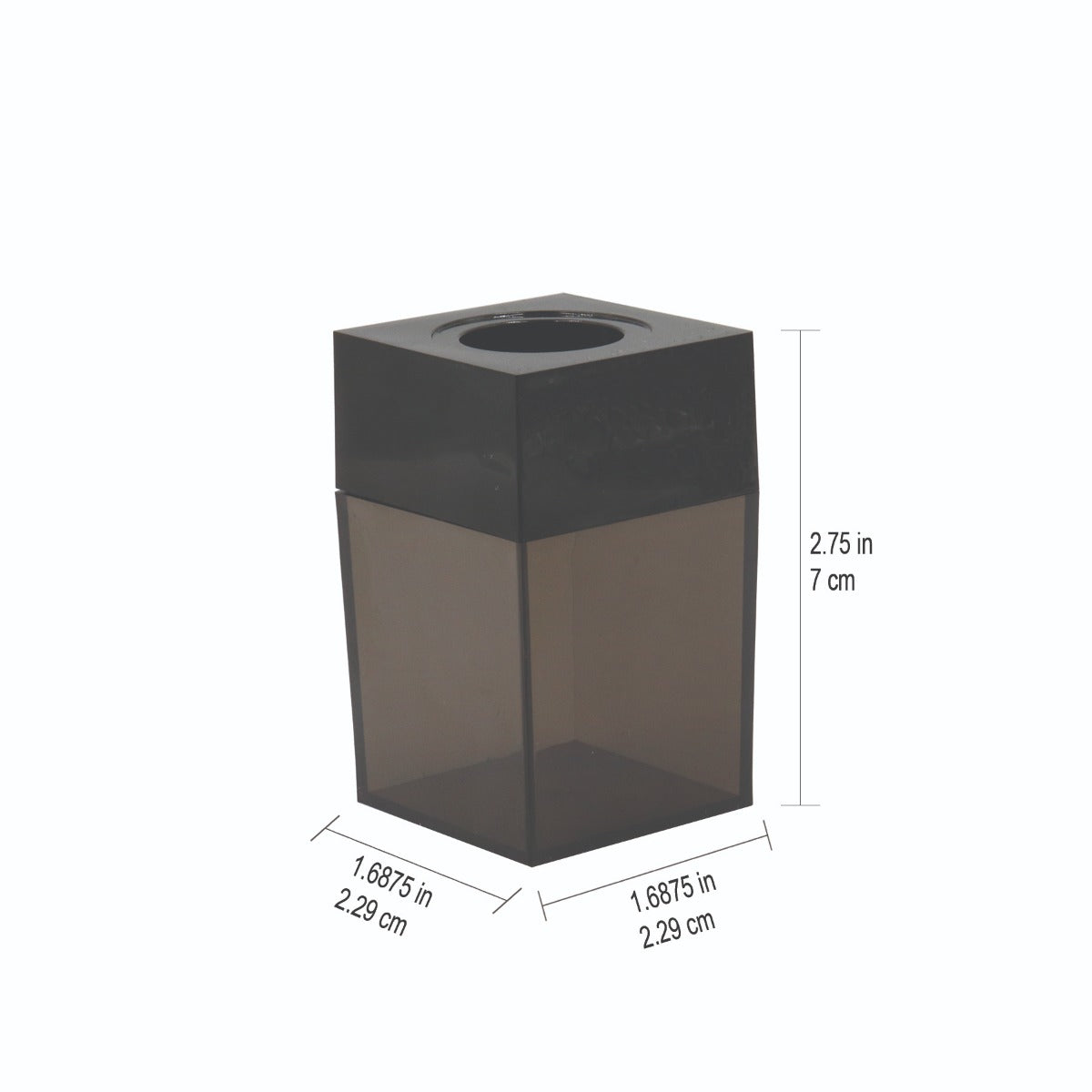 Westcott® Smoke Bottom Paper Clip Dispenser (83014)