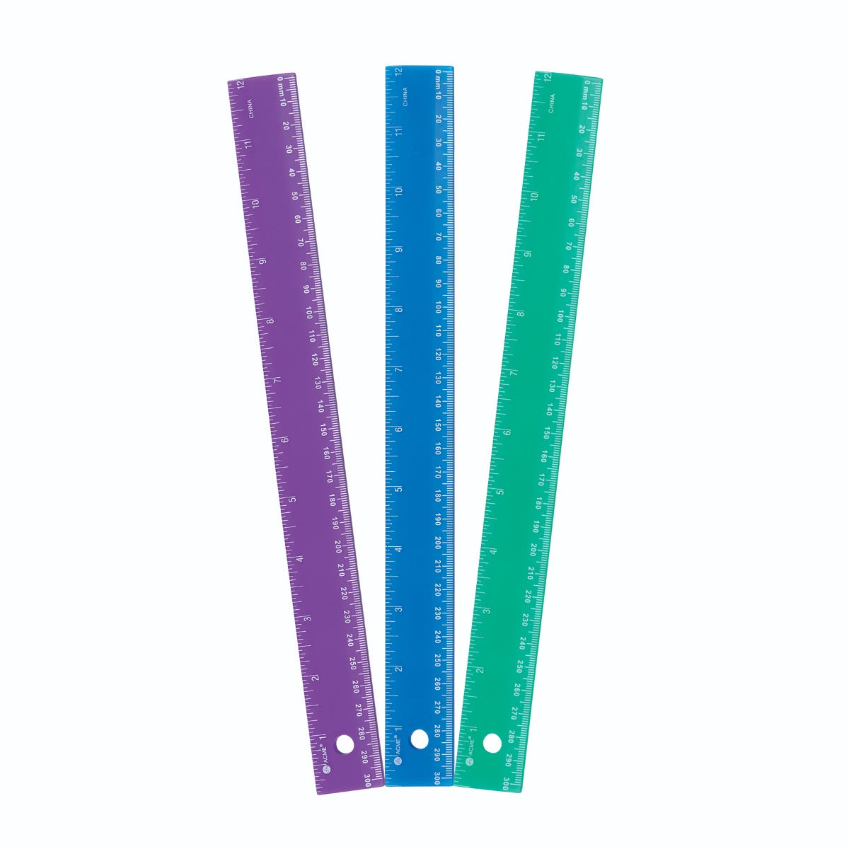 Westcott® 300mm/12" Jewel Coloured Plastic Ruler