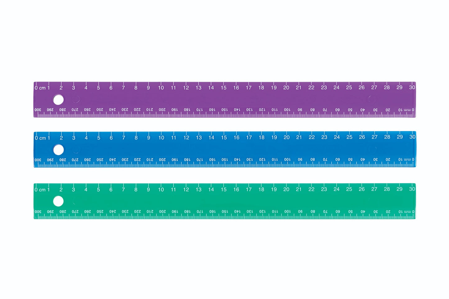 Westcott® 300mm/30cm Jewel Coloured Plastic Ruler
