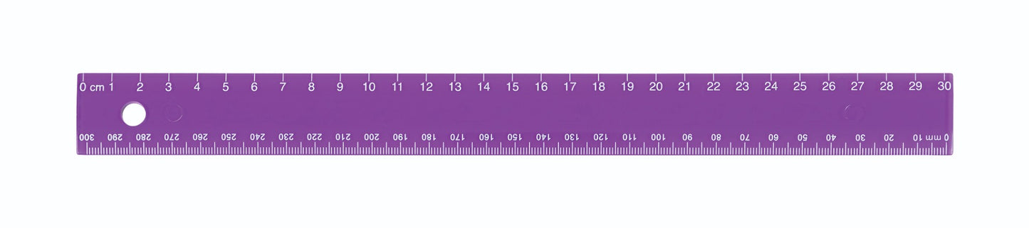 Westcott® 300mm/30cm Jewel Coloured Plastic Ruler