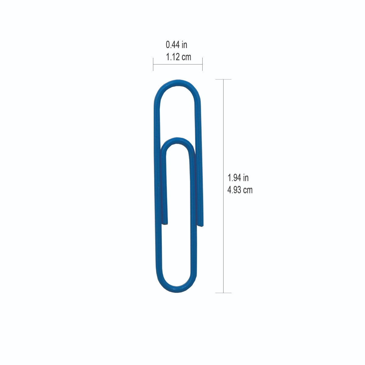 Westcott® 2" (51mm) Vinyl Coated Paper Clips, 200/tub