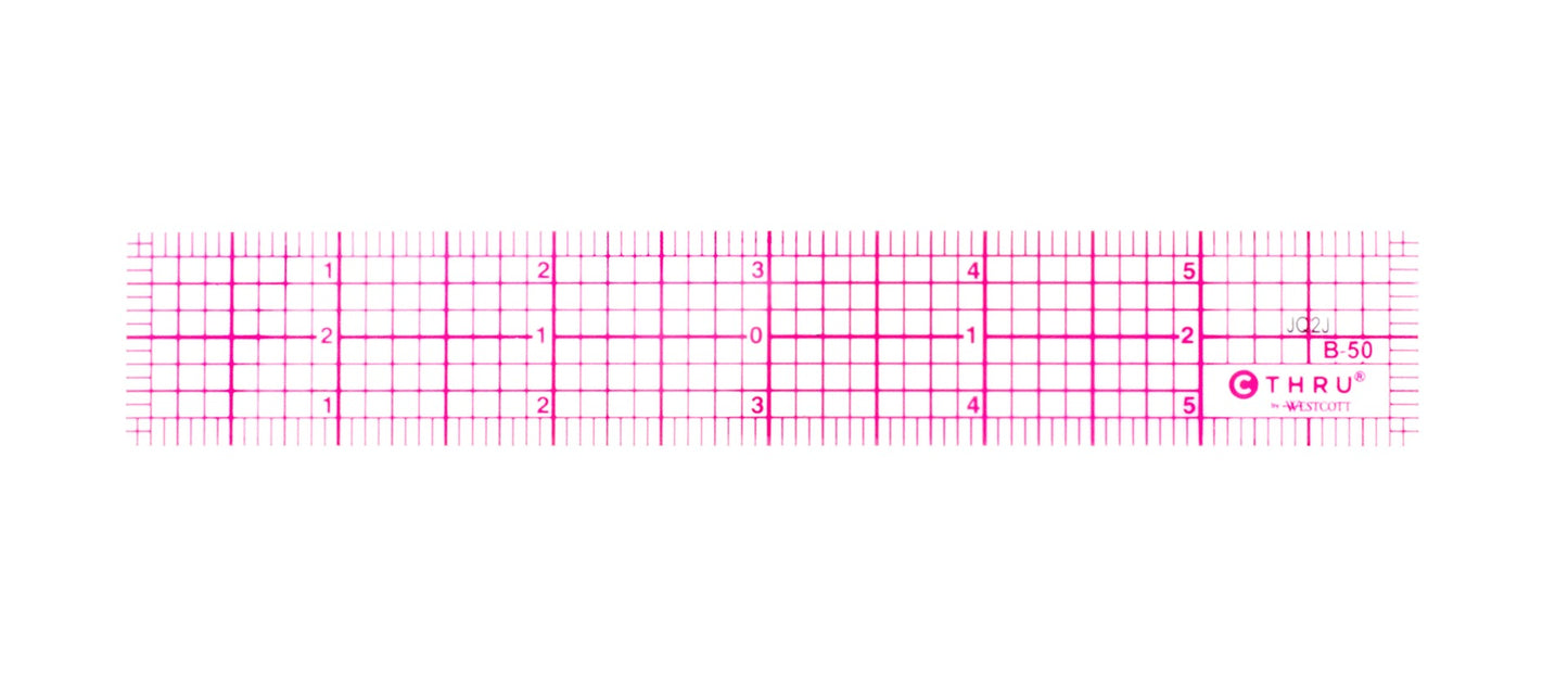 C-THRU 6" 8ths Beveled Ruler