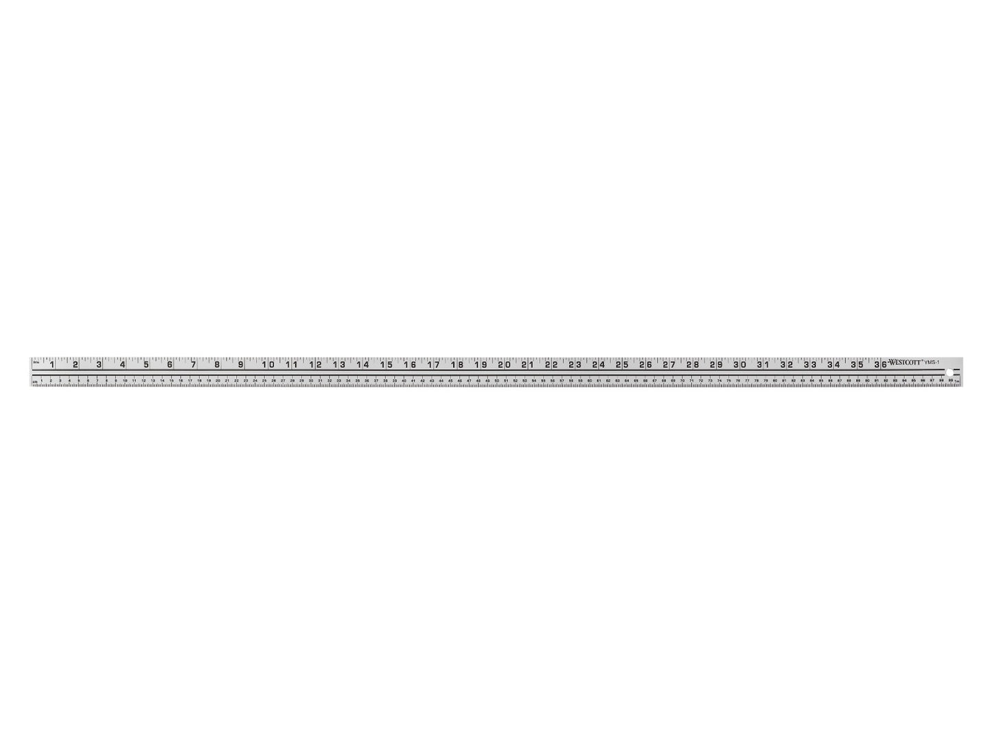 Westcott® 100cm/39" Aluminum Yard/Meter Stick